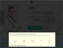 Tablet Screenshot of izotopcentrum.sk